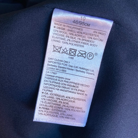 Banana Republic dark blue tweed sheath dress Size 10 - Picture 14 of 14